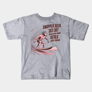 Snapper Rocks Gold Coast Australia surfing Kids T-Shirt